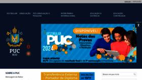 What Puc-rio.br website looked like in 2023 (This year)