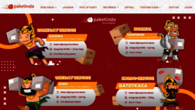 What Paketindo.id website looked like in 2023 (This year)