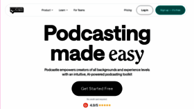 What Podcastle.com website looked like in 2023 (This year)