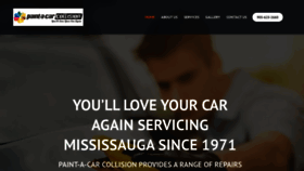 What Paintacarcollision.ca website looked like in 2023 (1 year ago)