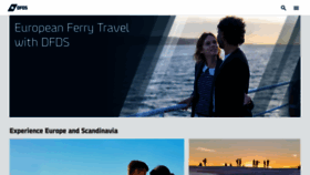 What Port.dfds.com website looked like in 2023 (This year)