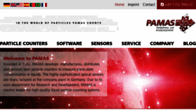 What Pamas.de website looked like in 2023 (This year)