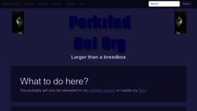 What Porkrind.org website looked like in 2023 (This year)