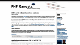 What Phpgangsta.de website looked like in 2023 (This year)