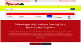 What Poweredindia.com website looked like in 2023 (This year)