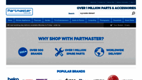 What Partmaster.co.uk website looked like in 2023 (This year)