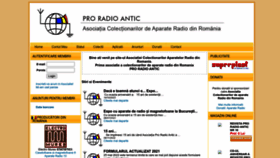 What Proradioantic.ro website looked like in 2023 (This year)