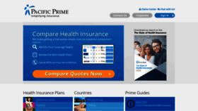 What Pacificprime.com website looked like in 2023 (This year)