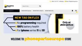 What Phone-parts.eu website looked like in 2023 (This year)