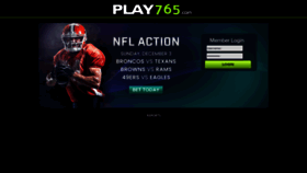 What Play765.com website looked like in 2023 (This year)