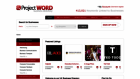 What Projectword.co.uk website looked like in 2023 (This year)