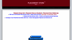 What Placementstore.com website looked like in 2023 (This year)