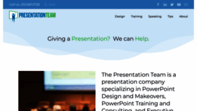 What Presentationteam.com website looked like in 2023 (This year)