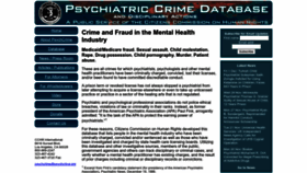 What Psychcrime.org website looked like in 2023 (This year)