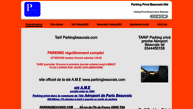 What Parkingbeauvais.com website looked like in 2023 (This year)