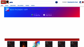 What Phoneky.com website looked like in 2023 (This year)