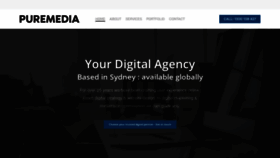 What Puremedia.com.au website looked like in 2023 (This year)
