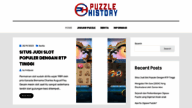 What Puzzlehistory.com website looked like in 2023 (This year)