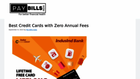 What Paybillsindia.com website looked like in 2023 (This year)
