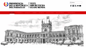 What Presidencia.gov.py website looked like in 2023 (This year)