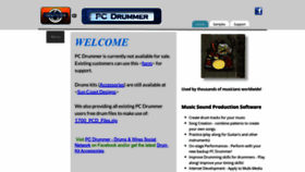 What Pcdrummer.com website looked like in 2023 (This year)