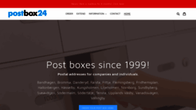 What Postbox24.se website looked like in 2023 (This year)
