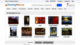 What Paintinghere.com website looked like in 2023 (This year)