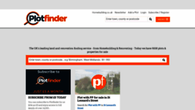 What Plotfinder.net website looked like in 2023 (This year)