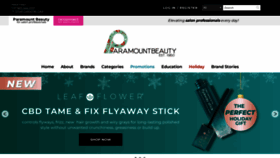 What Paramountbeauty.com website looked like in 2023 (This year)