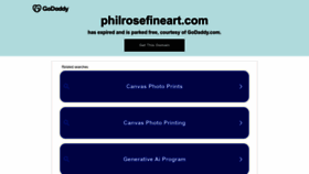 What Philrosefineart.com website looks like in 2024 