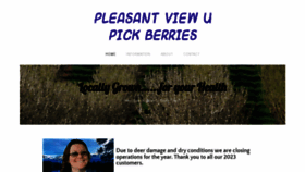 What Pleasantviewupickberries.com website looks like in 2024 