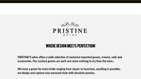 What Pristinebride.com website looked like in 2024 (1 year ago)