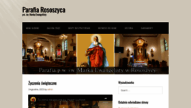 What Parafiarososzyca.pl website looks like in 2024 