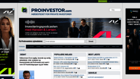 What Proinvestor.com website looks like in 2024 
