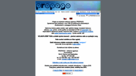What Propago-cz.cz website looks like in 2024 