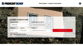 What Pronajem-tachov.cz website looks like in 2024 