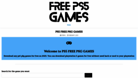 What Ps5freegames.com website looks like in 2024 