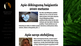 What Praktinemagija.lt website looks like in 2024 
