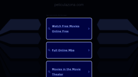 What Peliculazona.com website looks like in 2024 