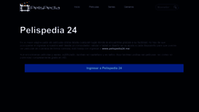 What Pelispedia24.me website looks like in 2024 