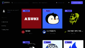 What Pass.xyz website looked like in 2024 (1 year ago)