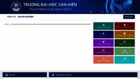 What Portal.vhu.edu.vn website looks like in 2024 