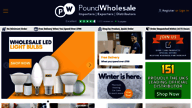 What Poundwholesale.co website looks like in 2024 