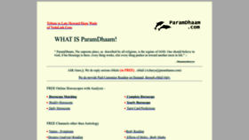 What Paramdhaam.com website looks like in 2024 