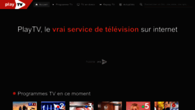 What Playtv.fr website looks like in 2024 