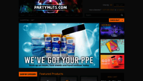 What Partynuts.com website looks like in 2024 