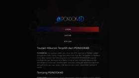 What Pondok4d.com website looks like in 2024 