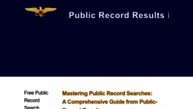 What Public-record-results.com website looks like in 2024 