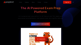 What Prep-test.com website looks like in 2024 