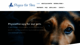 What Physioforpets.co.uk website looks like in 2024 